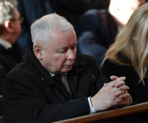 Pogrzeb posła Strzałkowskiego. Pojawił się Jarosław Kaczyński