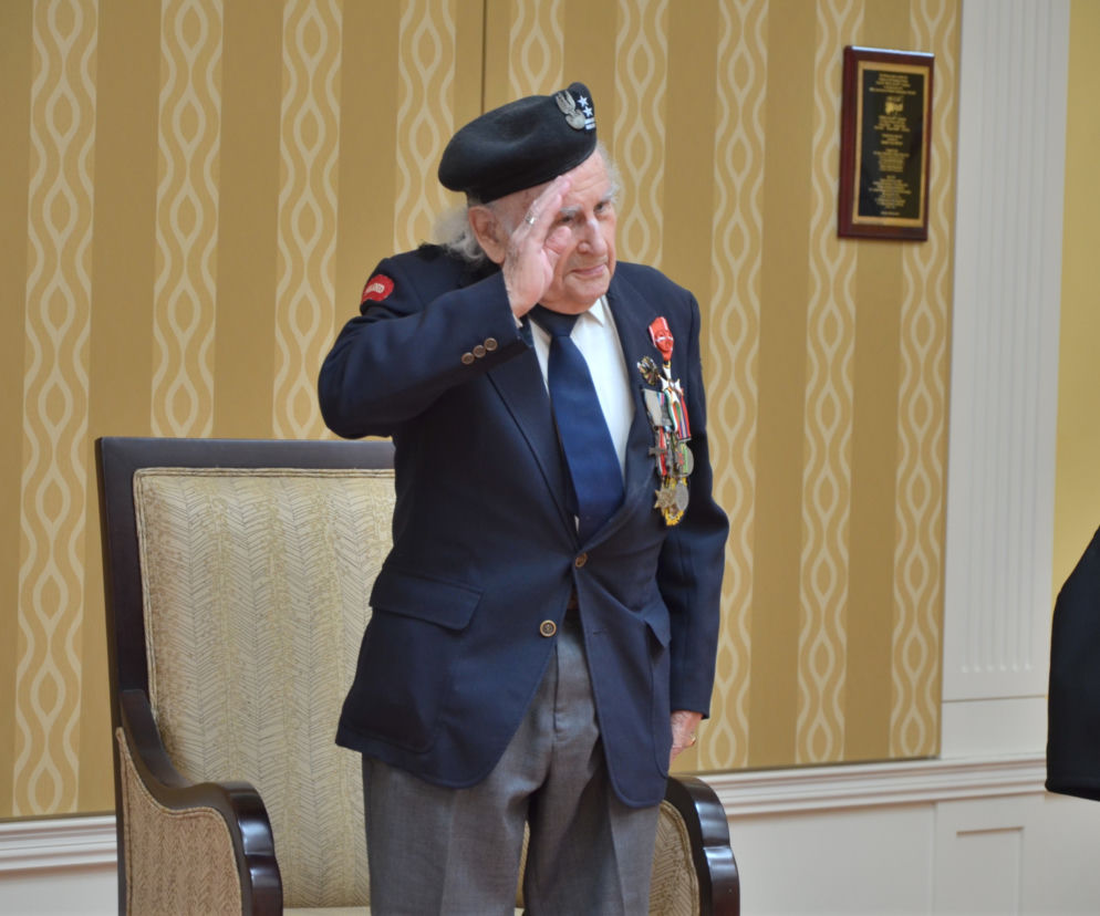 95-letni Romuald Lipiński awansowany