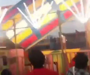 Rozpędzona karuzela z ludźmi runęła na oczach tłumu! Jedna osoba zginęła, 13 rannych