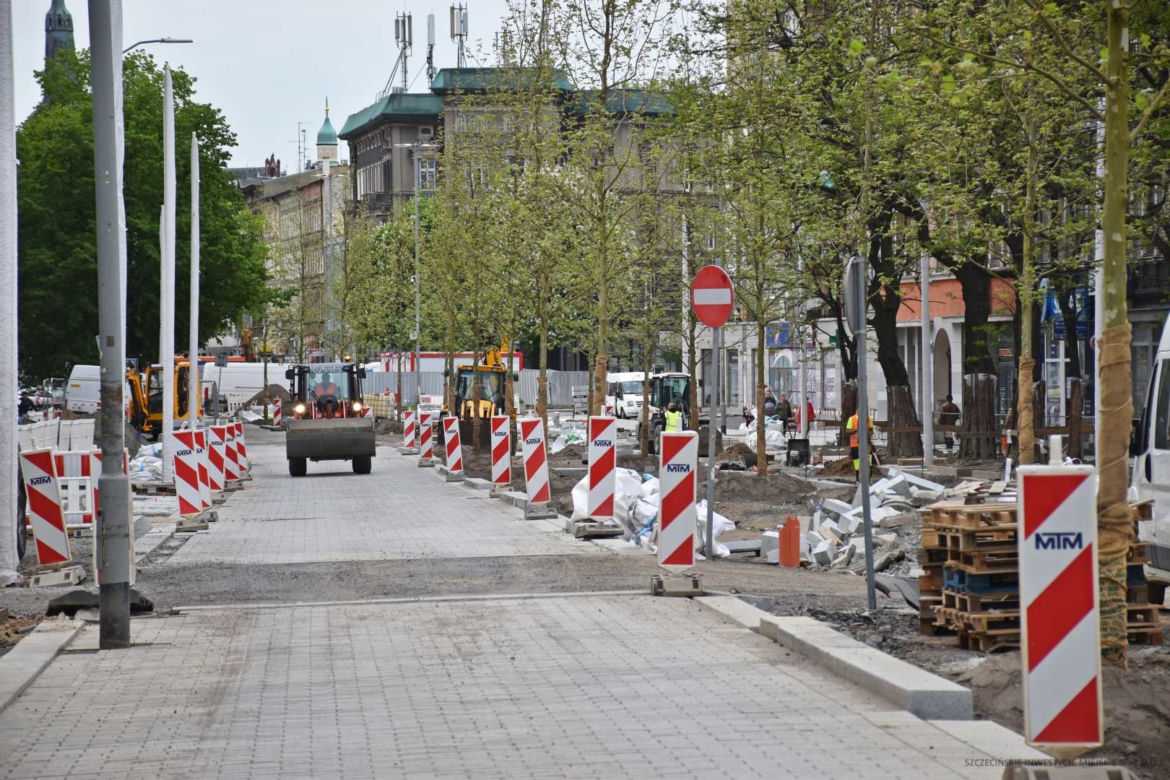 Przebudowa alei Wojska Polskiego - maj 2022