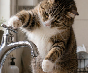 Kocia ciekawość doprowadziła do zalania bloku w Świdniku