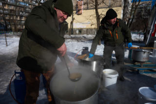 Kijów po rosyjskim ostrzale 3.02.2026