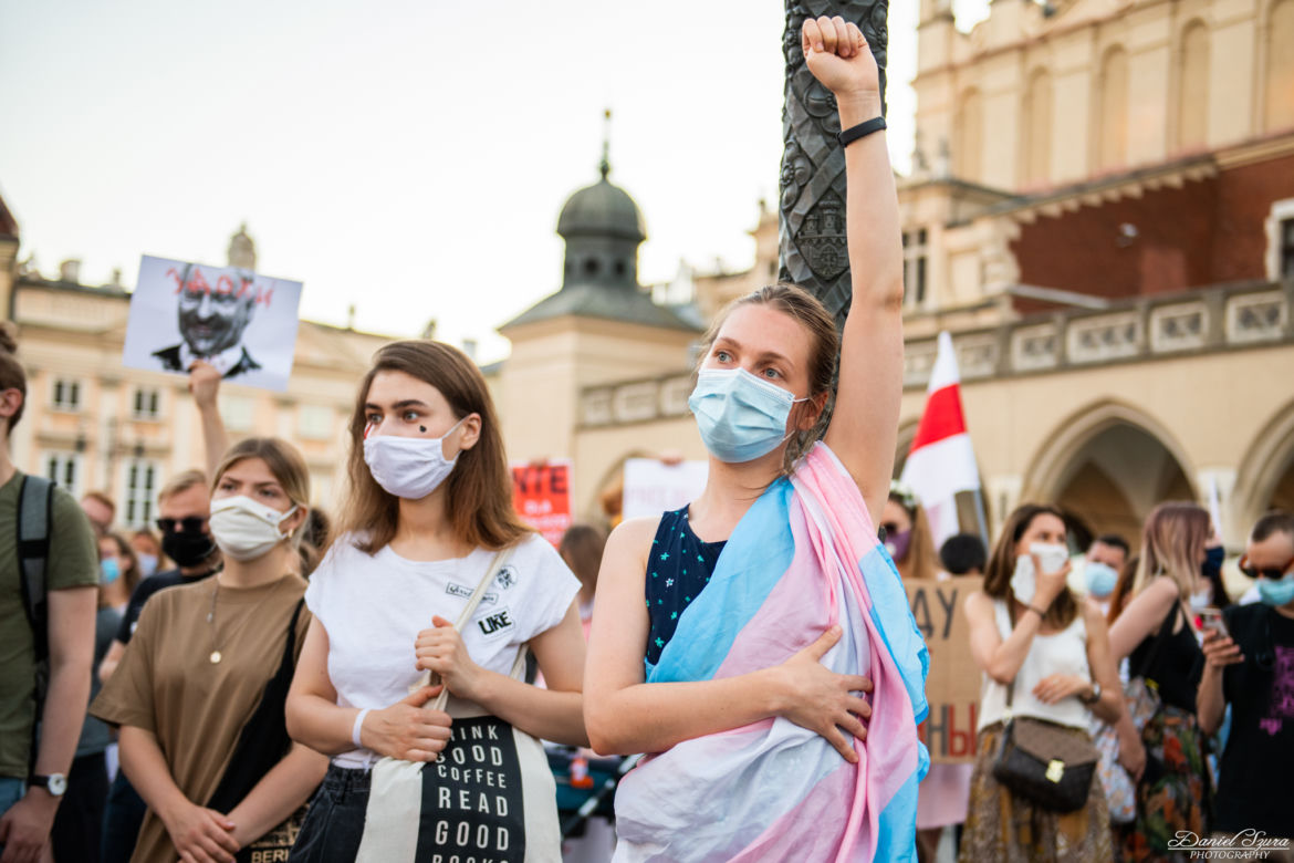 Kraków solidarny z Białorusią