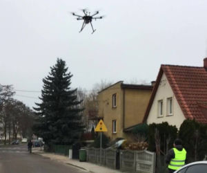 Smog w Szczecinku. Straż Miejska z dronem