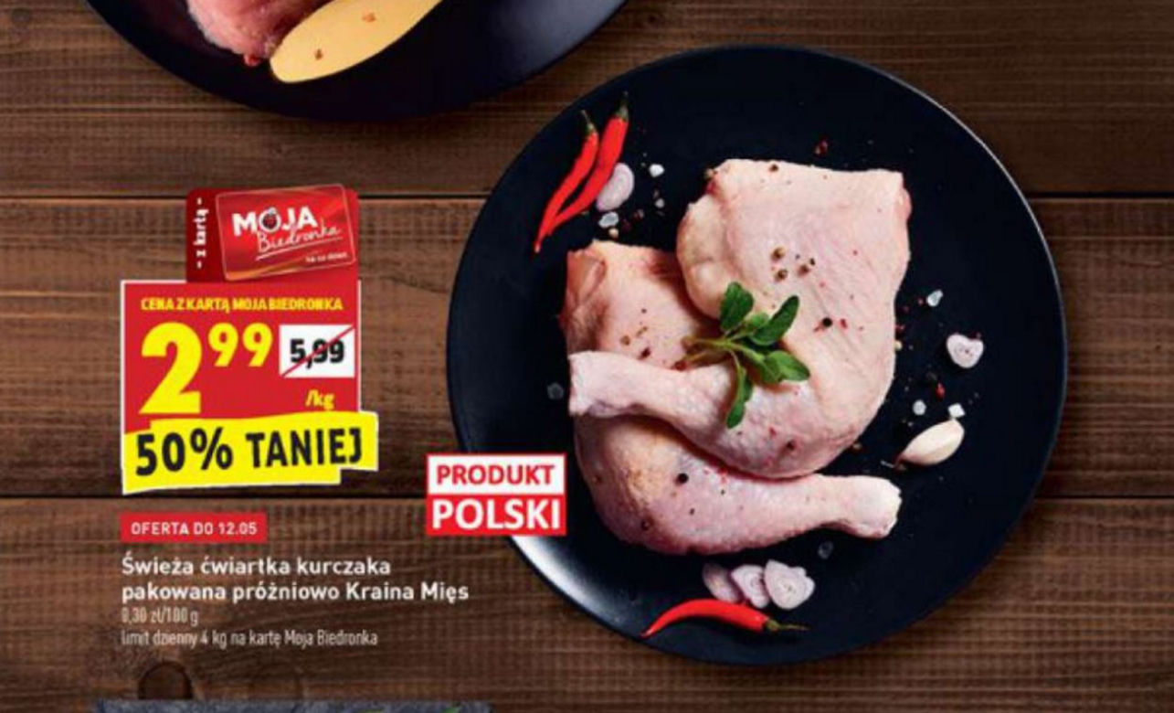 Ćwiartka z kurczaka 2,99 zł