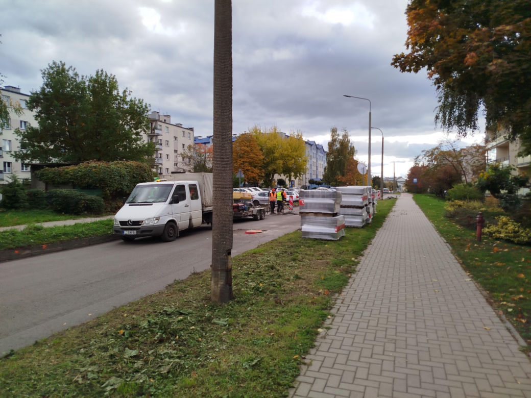 Trwa remont nawierzchni ulic Romanówka i Unitów Podlaskich w Siedlcach