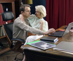 Barwy szczęścia, odc. 2197. Bożena (Marieta Żukowska), Bruno (Lesław Żurek)