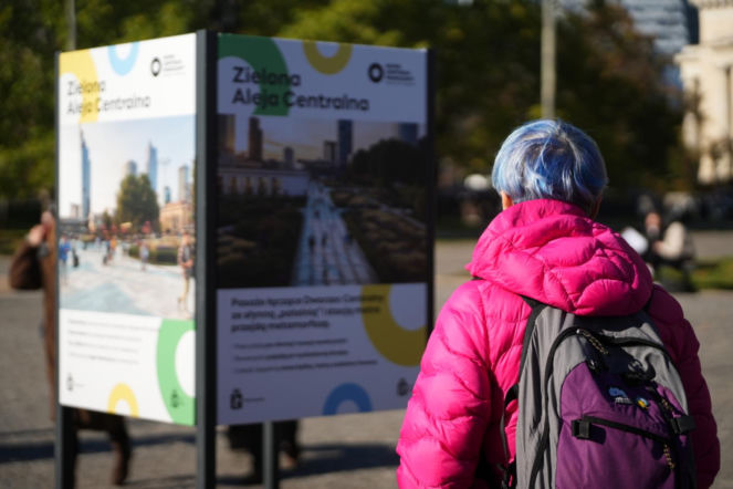 Aleja Centralna w nowej odsłonie – wygodna i zielona - ZDM Warszawa
