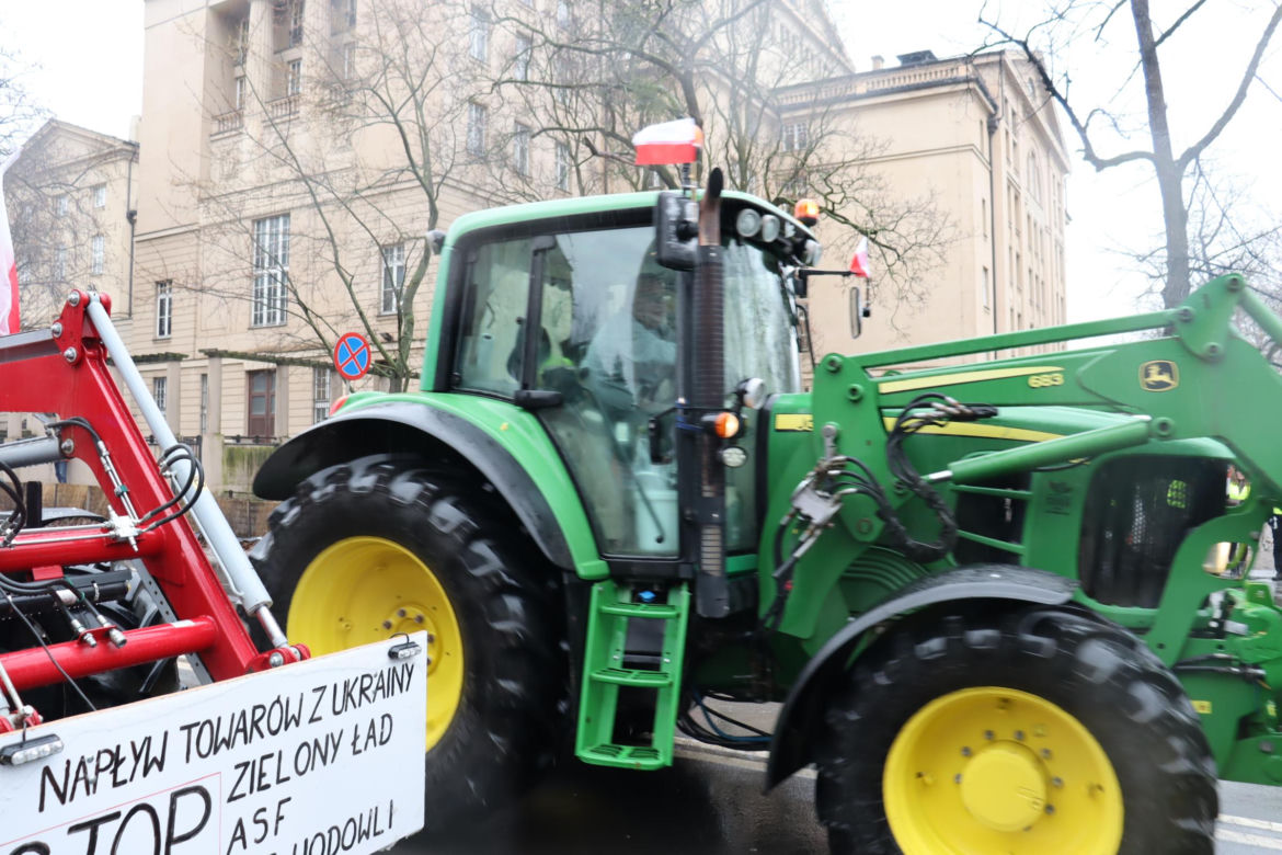 Protest rolników w Poznaniu 