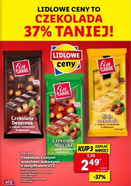 Czekolada z całymi orzechami laskowymi