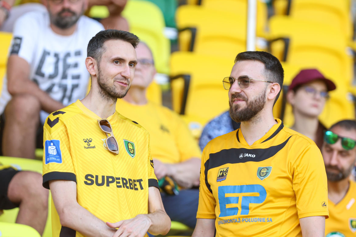Kibice na meczu GKS Katowice - Arka Gdynia