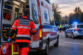 Tragiczny wypadek na A1. Zderzenie osobówki z ciężarówką, nie żyje jedna osoba!