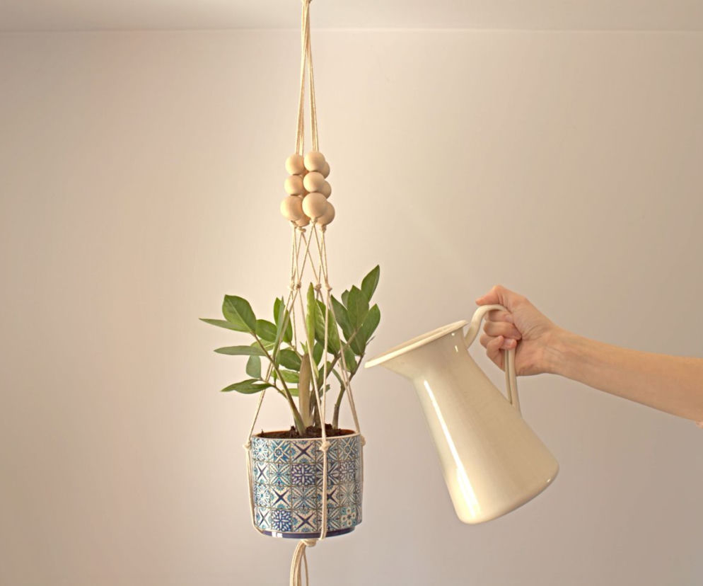 Kwietnik makrama DIY