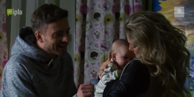 Przyjaciółki 5 sezon odc. 58. Patrycja (Joanna Liszowska), Michał (Marcin Rogacewicz), Bianka