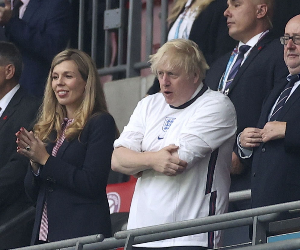 Boris Johnson z partnerką