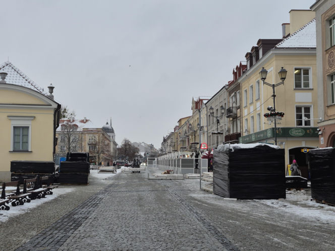 Ozdoby świąteczne oraz jarmark w Białymstoku