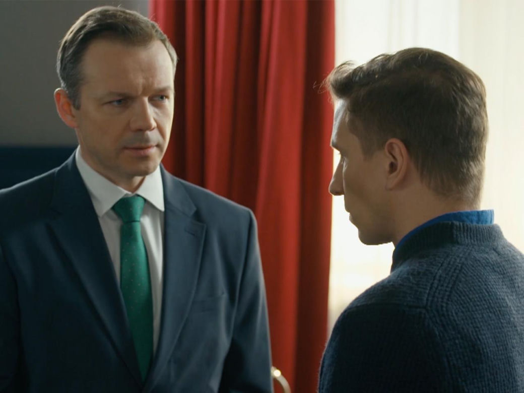 Barwy szczęścia, odcinek 3197: Bruno (Lesław Żurek), Tomasz (Jakub Sokołowski) 