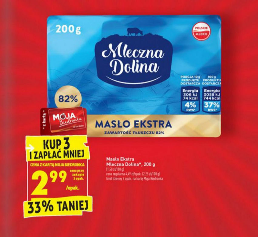 masło 2,99 zł