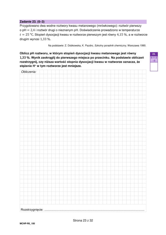 Matura próbna z chemii rozszerzona 2026. ARKUSZE CKE [15.01.2026]