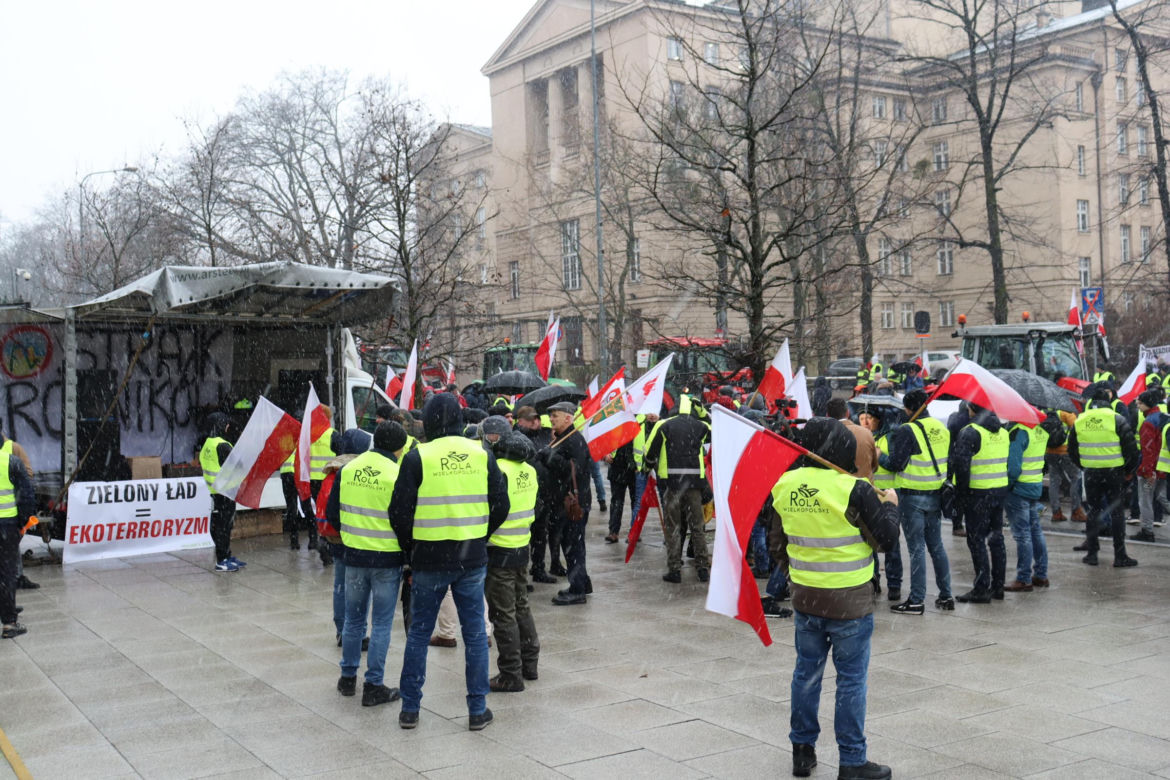 Protest rolników w Poznaniu 