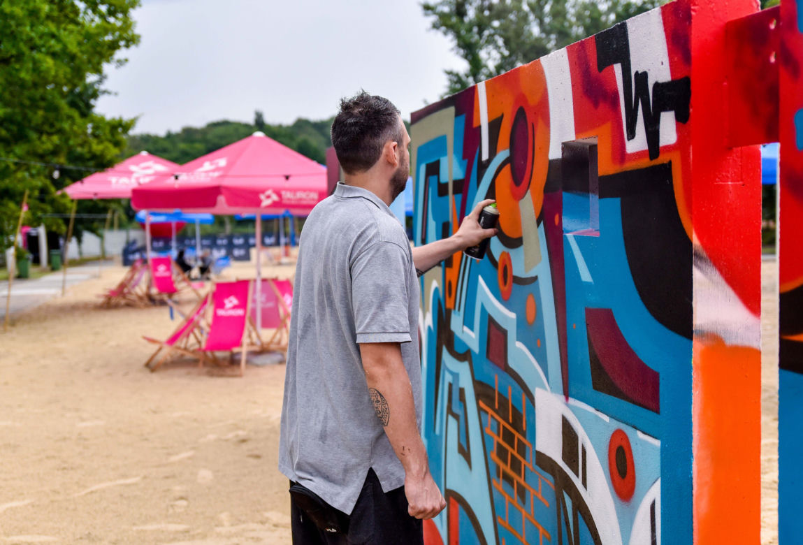 Tak wygląda sztuczna plaża przy Stadionie Śląskim. Rozkręcaliśmy tam imprezę w ramach Eska Summer City