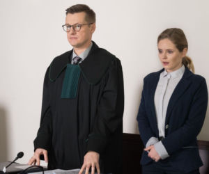 M jak miłość odc. 1364. Justyna (Olga Kalicka), Piotrek (Marcin Mroczek)