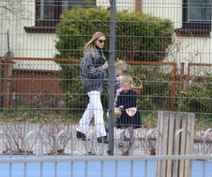 Kasia Tusk z córkami z koszyczkiem przyjechali do Donalda