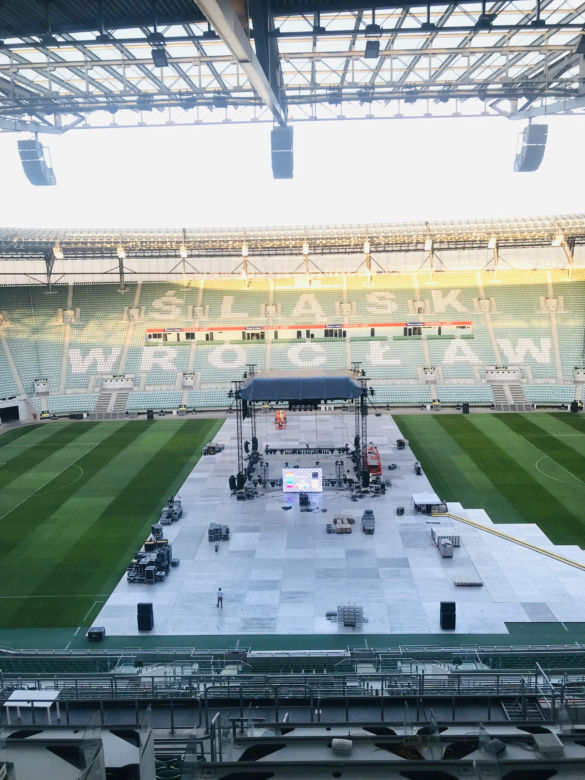 Stadion we Wrocławiu na 2 dni przed walką Usyk - Dubois