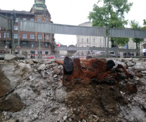 Kraków: Zobacz jak postępują prace przy przebudowie ulicy Krakowskiej