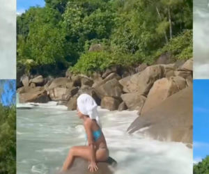 Justyna Steczkowska zachwyca figurą na egzotycznych wczasach. Zabrała tam przyszłą synową