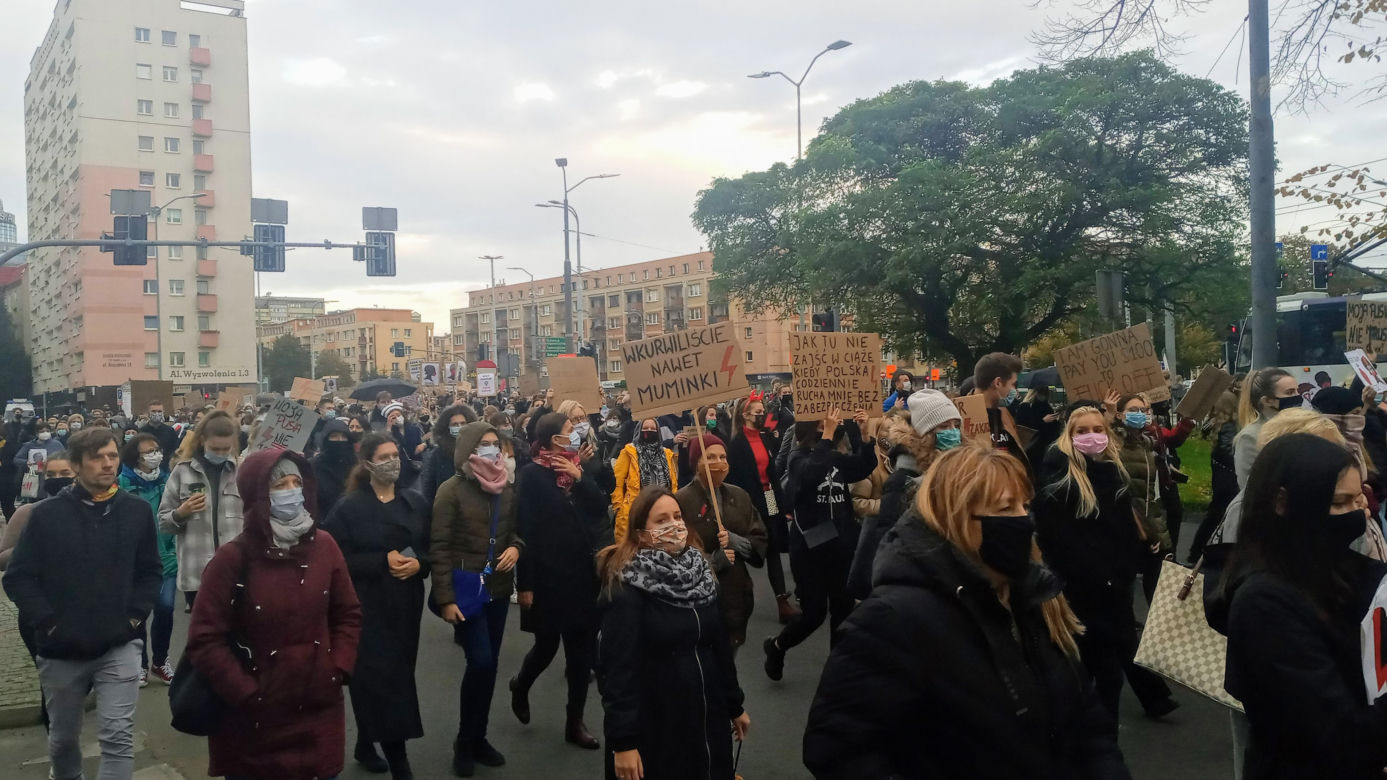 Protest kobiet w Szczecinie - 28.10.2020