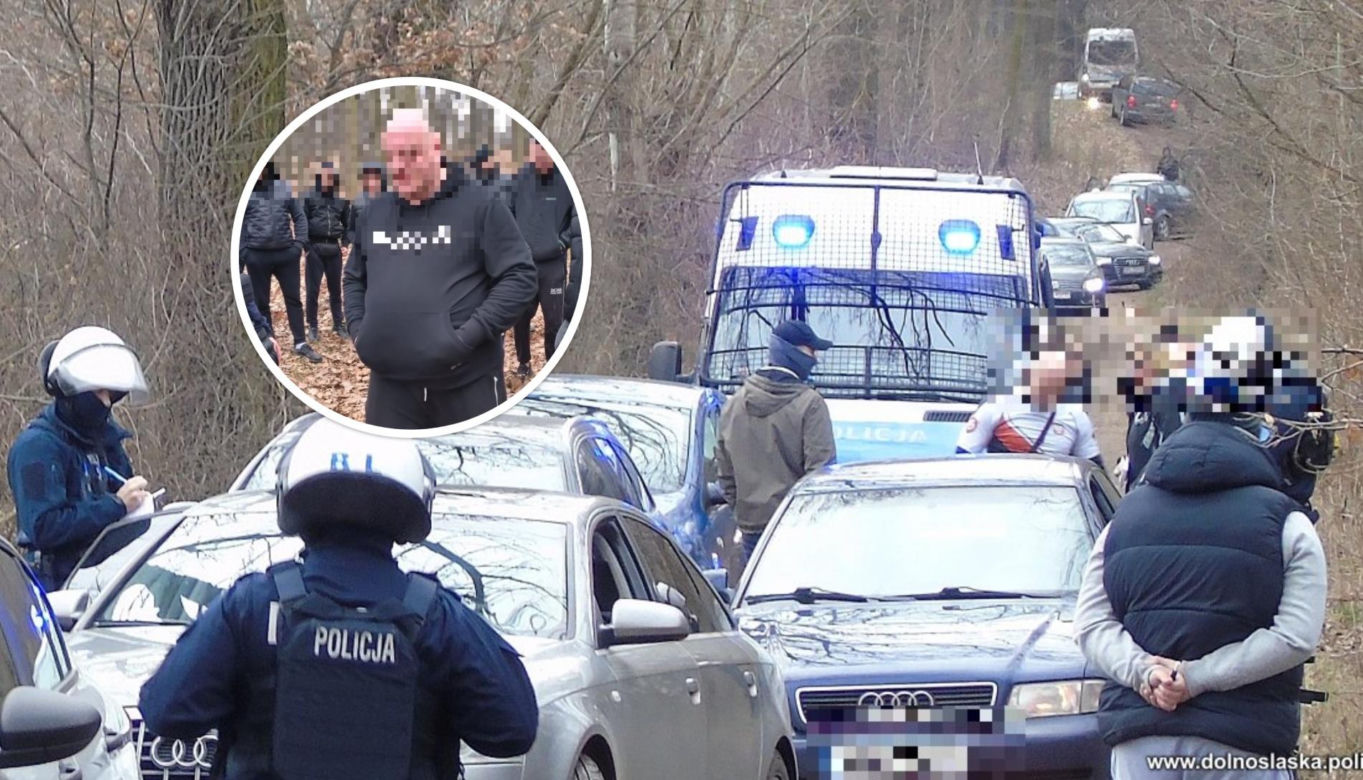 Kibole Zagłębia i Górnika czekali w lesie na fanatyków Karkonoszy 