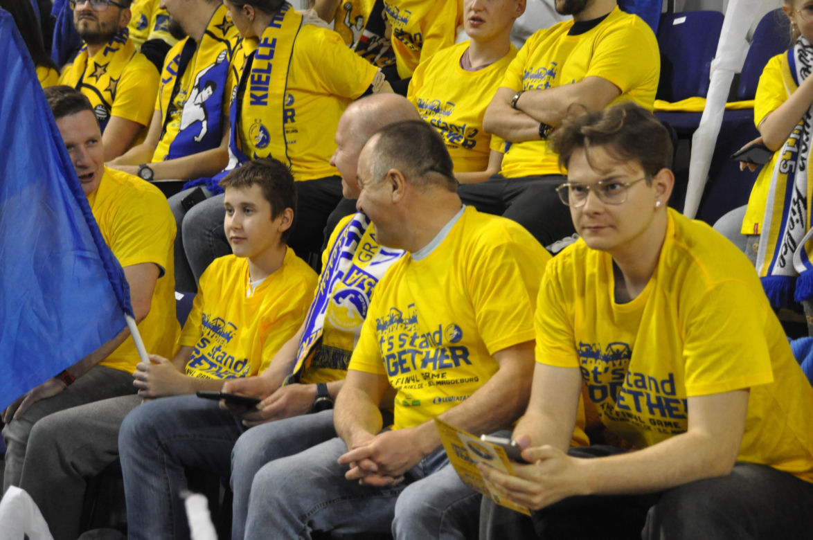 Kibice na meczu Industria Kielce - SC Magdeburg
