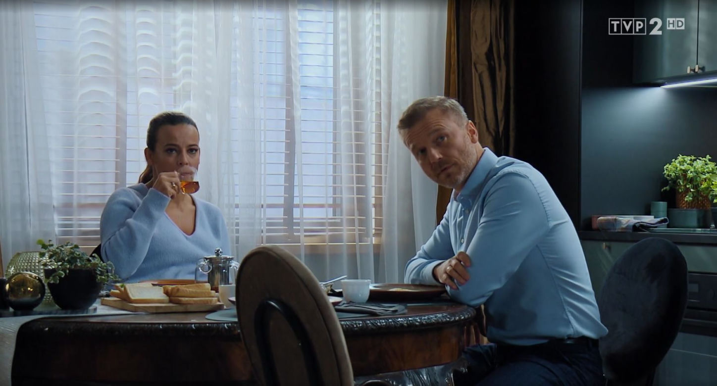 M jak miłość, odc. 1510: Magda (Anna Mucha), Andrzej Budzyński (Krystian Wieczorek)
