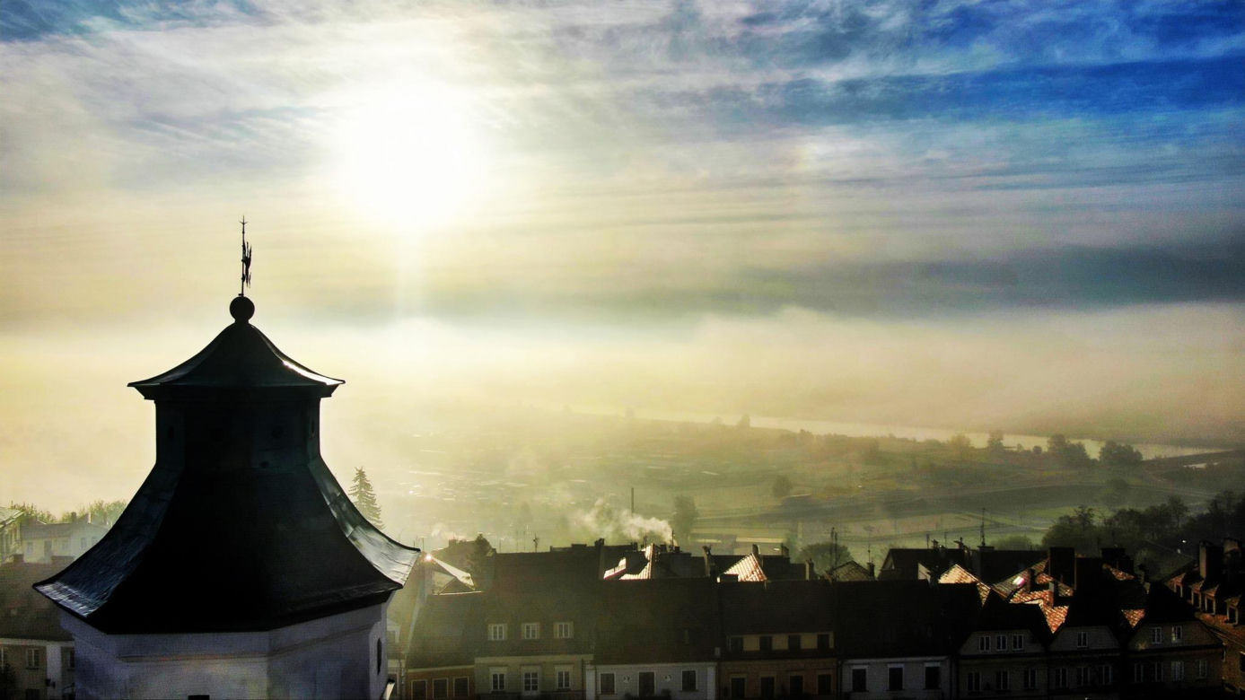 Sandomierz z lotu ptaka