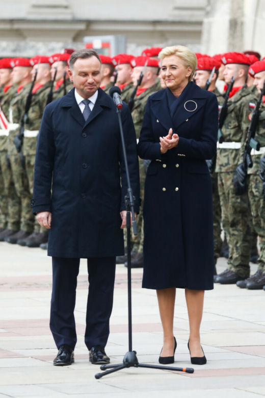 Stylowa Agata Duda na jesień