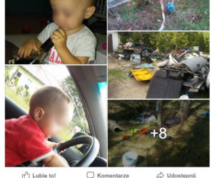 Matka pozwoliła prowadzić samochód 1,5 rocznemu dziecku