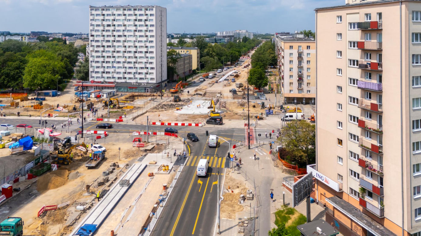Budowa tramwaju do Dworca Zachodniego od strony Ochoty