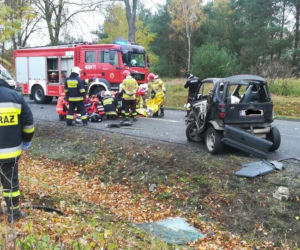 PILNE: KOSZMARNY wypadek na DW 483. Trwa akcja reanimacyjna kierowcy smarta