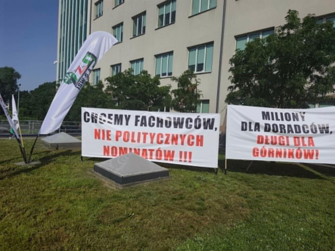 Protest związkowców JSW - czerwiec 2026