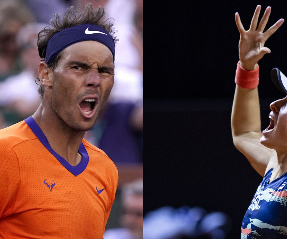 Rafael Nadal i Iga Świątek