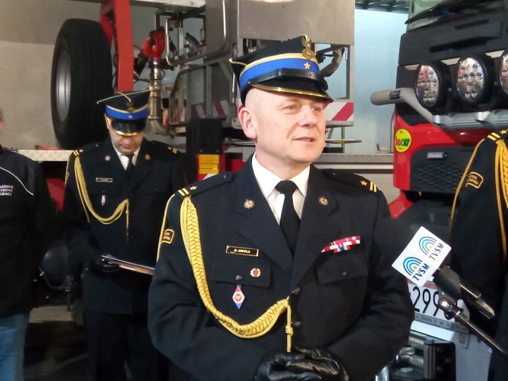 Ostatnia służba grudziądzkiego strażaka, Sławomira Chyły