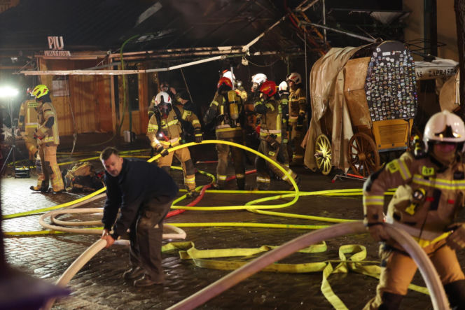 Pożar lokalu na Krupówkach