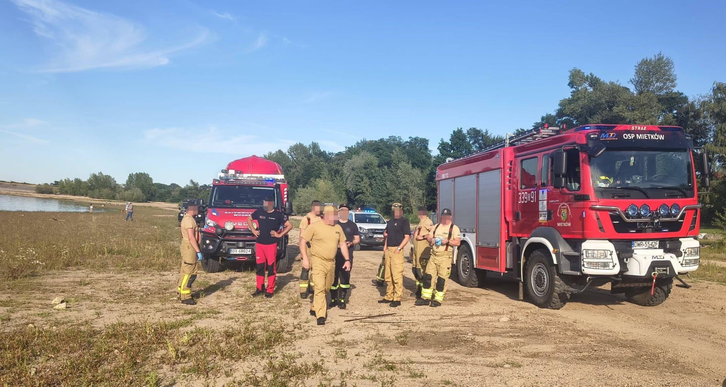 Z Zalewu Mietkowskiego wyłowiono ciało