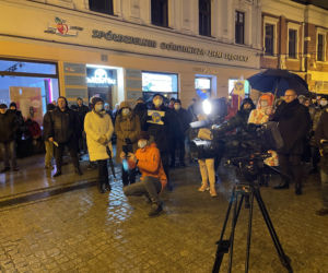 Lex TVN. Protest mieszkańców Nowego Sącza