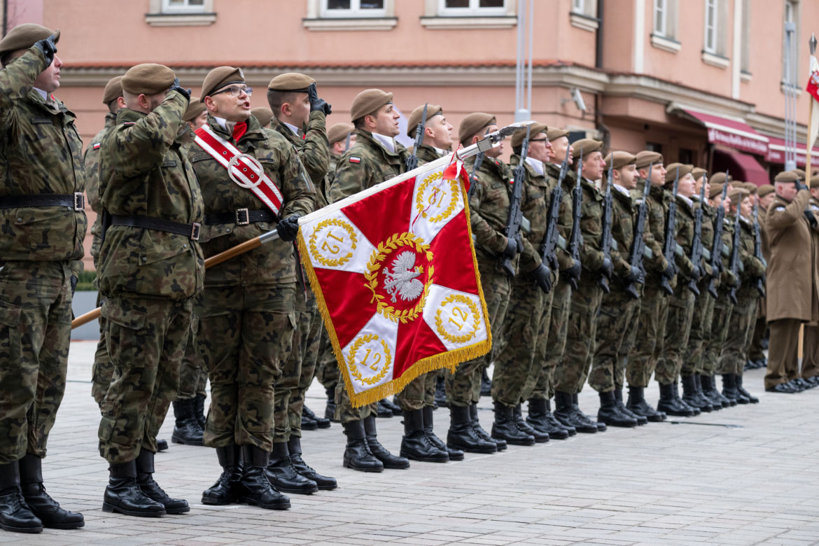 Przysięga terytorialsów w Poznaniu