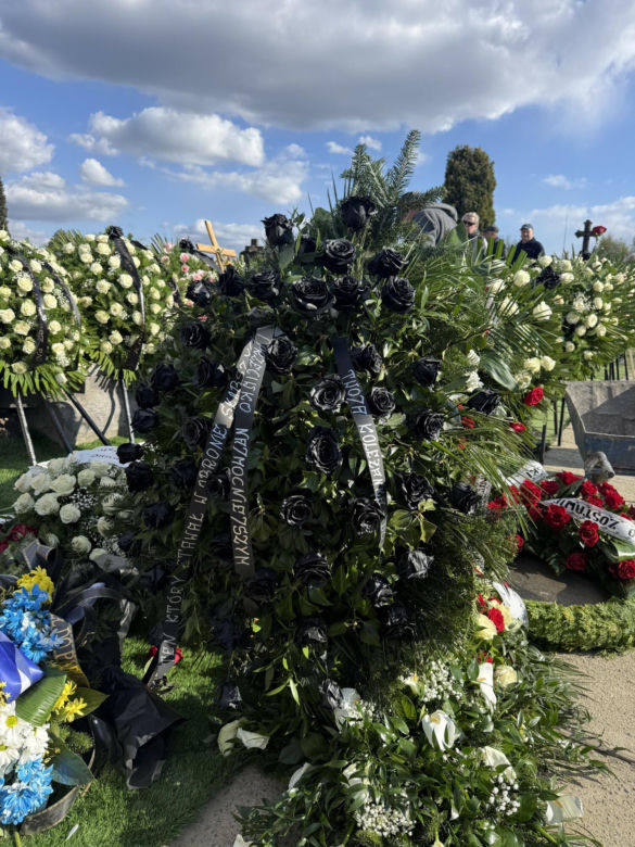 Wieniec Dody na pogrzebie Łukasza Litewki