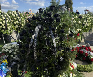 Wieniec Dody na pogrzebie Łukasza Litewki