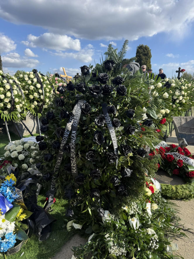 Wieniec Dody na pogrzebie Łukasza Litewki