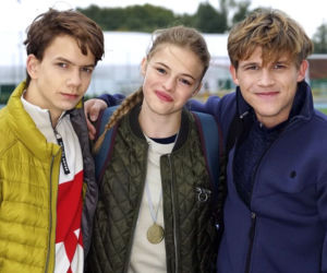 Barwy szczęścia. Zuzia (Anna Adamus), Adrian (Emil Lipski), Filip Lisicki (Kuba Dyniewicz)